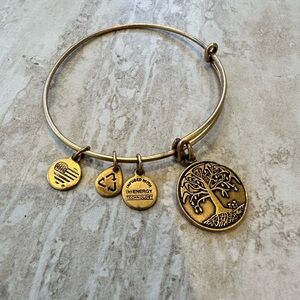 Alex and Ani Gold Charm Bracelet